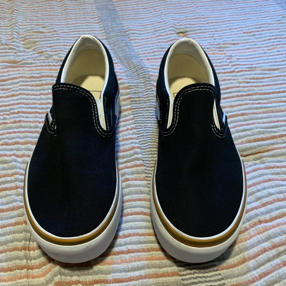 Vans black stacked platform